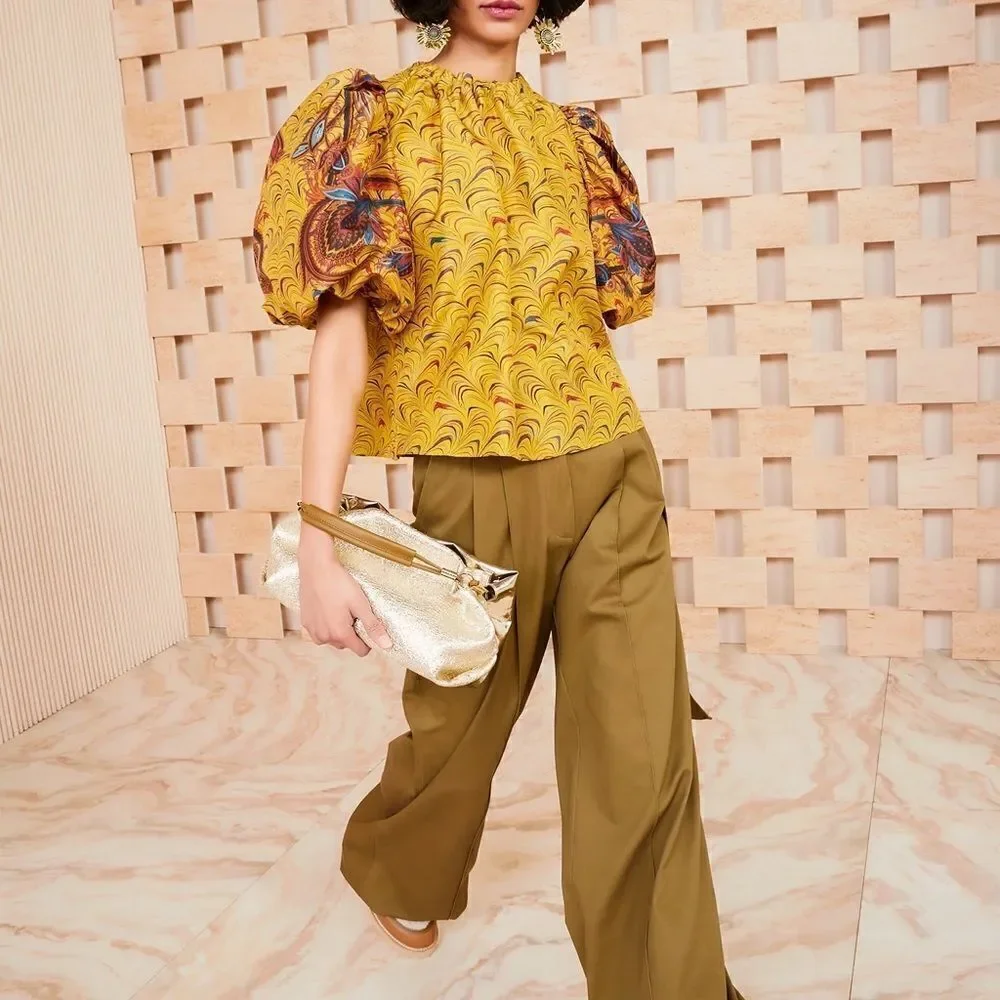 Ulla Johnson Lorena Top Tiger’s Eye